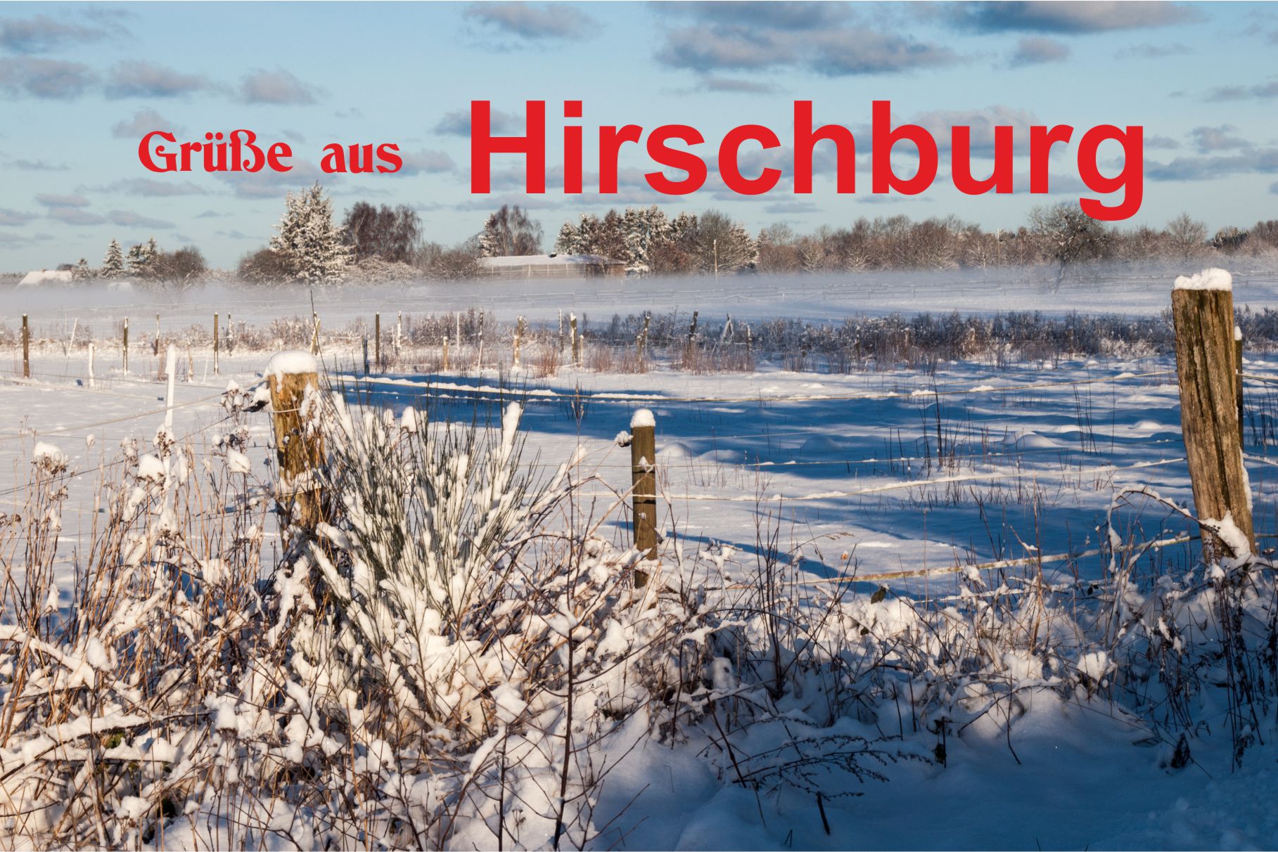 Hirschburg Winter Karte
